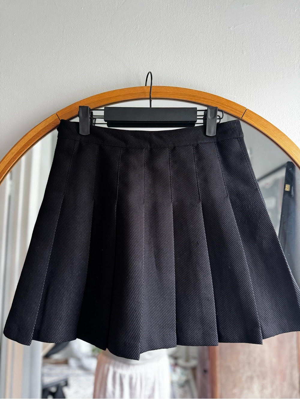 H&M Classic Black Pleated Skirt - Women's Tailored Skirt